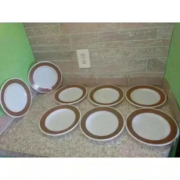 Vintage Pyrex Tableware By Corning Set Of 8 Salad Plates